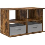 vidaXL Stojalo za TV s predalom Dimljeni oreh 79 x 40 x 48 cm, (5000238908) | Shoptok.si
