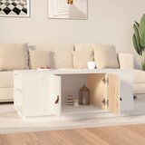  Stolić za kavu bijeli 100 x 50 x 41 cm od masivne borovine | shoptok.hr