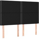  Okvir za krevet s uzglavljem crni 140x190 cm od tkanine | shoptok.hr