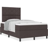 Box spring krevet Tamno smeđa 120 x 190 cm tkanina | shoptok.hr