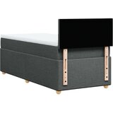 vidaXL Krevet s oprugama i madracem tamnosivi 100 x 200 cm od tkanine | shoptok.hr