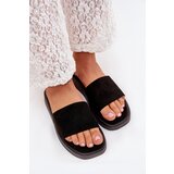 Boto Ladies Platform Sandals Made Of Eco Suede Black Jorina | ePonuda.com