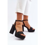 Boto Black Jeans Sandals with Heel Acrana | Shoptok.si