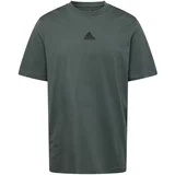 ADIDAS SPORTSWEAR Tehnička sportska majica 'FRACTAL' siva / tamo siva / pastelno zelena