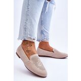 S. BARSKI Suede Comfortable Loafers Beige Giovana | shoptok.hr