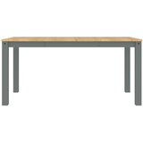  Blagovaonski stol PANAMA sivi 160x80x75 cm od masivne borovine | shoptok.hr