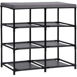 Ormarić za pohranu sa 6 ladica 55 x 29 x 55 cm sivi čelični | shoptok.hr