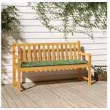  Blazina za klop vzorec listja 2 kosa 180x50x7 cm blago | Shoptok.si