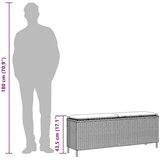  vrtna klop z blazino, 110x30x40,5 cm | Shoptok.si