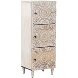  Visoka ploča Bijelo 40 x 33,5 x 110 cm Čvrsto drvo manga | shoptok.hr