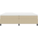 Box Spring Krevet s Madracem Svijetlo Zeleni Sivi 200x200 cm Kord Tkanina | shoptok.hr