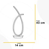 Lesnina XXXL NAMIZNA LED-SVETILKA 14/14/43 cm | Shoptok.si