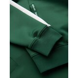 Ombre Unzipped men's hooded sweatshirt with piping - dark green | shoptok.hr