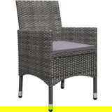  3-dijelni vrtni blagovaonski set sivi | shoptok.hr