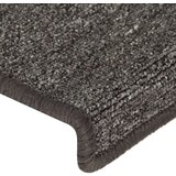 Preproge za stopnice 15 kosov 65x21x4 cm sive in črne, (20980947) | Shoptok.si