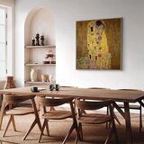  Slika - Gustav Klimt – Kiss 80x80 U prirodnom drvenom okviru | shoptok.hr