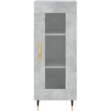 Komoda siva boja betona 34,5x34x90 cm od konstruiranog drva | shoptok.hr
