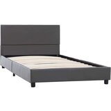 vidaXL Posteljni okvir sivo umetno usnje 100x200 cm | Shoptok.si
