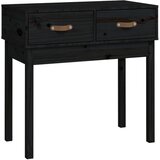  Konzolni stol crni 76,5x40x75 cm od masivne borovine | shoptok.hr