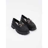 GOODIN Black platform loafers with gold chain | shoptok.hr
