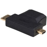 Akyga adapter AK-AD-23 HDMI (Ĺľ) / mini HDMI (m) / micro HDMI (m) | ePonuda.com