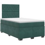  Boxspring krevet s madracem Tamnozelena 120 x 200 cm Baršun | shoptok.hr