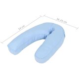 vidaXL Jastuk za trudnice u obliku slova J 54 x (36 - 43) cm plavi | shoptok.hr