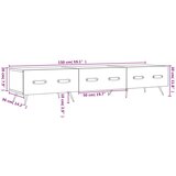TV ormarić crni 150 x 36 x 30 cm od konstruiranog drva | shoptok.hr