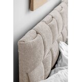 Miuform Bež oblazinjena zakonska postelja z letvenim dnom 160x200 cm Eve – | Shoptok.si