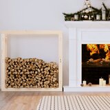 vidaXL Stalak za drva za ogrjev 100x25x100 cm od masivne borovine Cijene