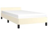  Okvir kreveta s uzglavljem bez madraca krem 100x200 cm | shoptok.hr