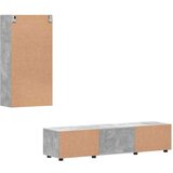  Set TV komoda s ladicama Zidne Betonski sivi Konstruirano drvo | shoptok.hr
