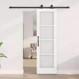  Klizna vrata ORKDAL 61 x 198,5 cm Masivna borovina i staklo | shoptok.hr