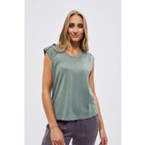 Moodo Cotton blouse with short sleeves Cene