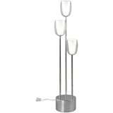 Trio Select Stoječa svetilka v srebrni barvi s steklenim senčnikom (višina 140 cm) Barret – | Shoptok.si