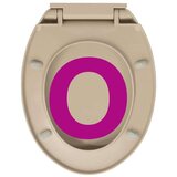  WC deska s počasnim zapiranjem bež ovalna, (20609066) | Shoptok.si