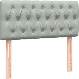 Box Spring krevet s madracem svijetlo sivi 90x220 cm baršun | shoptok.hr