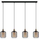Eglo Viseća lampa CHISLE 4xE27 130 cm crna/bronza/amber 43528 Cene