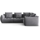 Micadoni Tamno siva kutna garnitura od bouclé tkanine (s desnim kutom) Bloom – Home Cijene