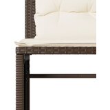  4-dijelni set vrtnih sofa od poliratana s jastucima smeđi | shoptok.hr