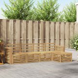  Set vanjskih sofa 5 pcs Bijela 257 x 122,5 x 73 cm | shoptok.hr