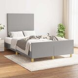  Okvir kreveta bez madraca svjetlosivi 120 x 200 cm od tkanine | shoptok.hr