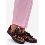 Boto Low Women's Sports Shoes In Leopard Print Brown Zelevelis | shoptok.hr