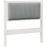  Tapecirani uzglavlje Bijelo 75 cm Čvrsto borovo drvo | shoptok.hr