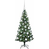  Umjetno predsvijetljeno božićno drvce Zelena 120 cm PVC i metal | shoptok.hr