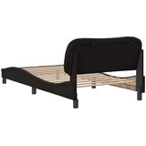  Okvir za krevet bez madraca Hvar crni 100x200 cm od umjetne kože | shoptok.hr