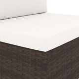 Modularni trosjed od poliratana smeđi | shoptok.hr