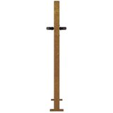  Vrata 105 x 105 cm od čelika COR-TEN četvrtasti dizajn | shoptok.hr