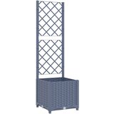 Maison Chic Cvetlično korito - Cvetlični Lonec z oporno mrežo temno sivo 40x40x136 cm PP, (21790622) Cene