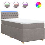 Maison Chic Box spring postelja - Vzmetna postelja z vzmetnico taupe 90x200 cm blago SL3956, (21888855) | Shoptok.si
